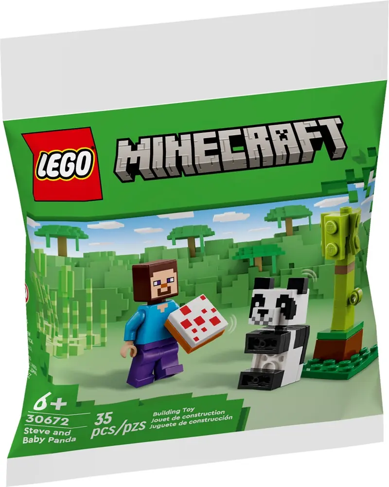 LEGO 30672 Steve i mała panda zdjęcie 2