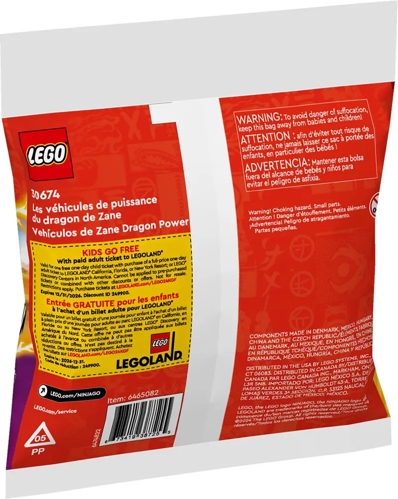 LEGO 30674 Smocza moc Zane’a - pojazdy zdjęcie 3