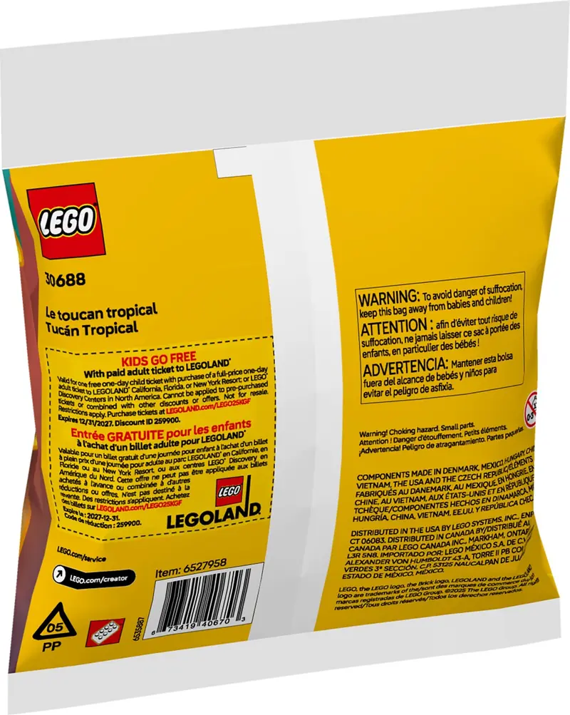 LEGO 30688 Tropikalny tukan zdjęcie 4