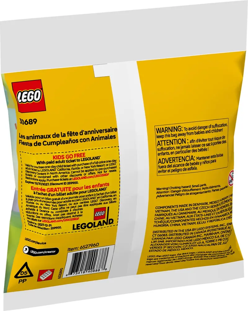 LEGO 30689 Urodzinowe zwierzaki zdjęcie 3