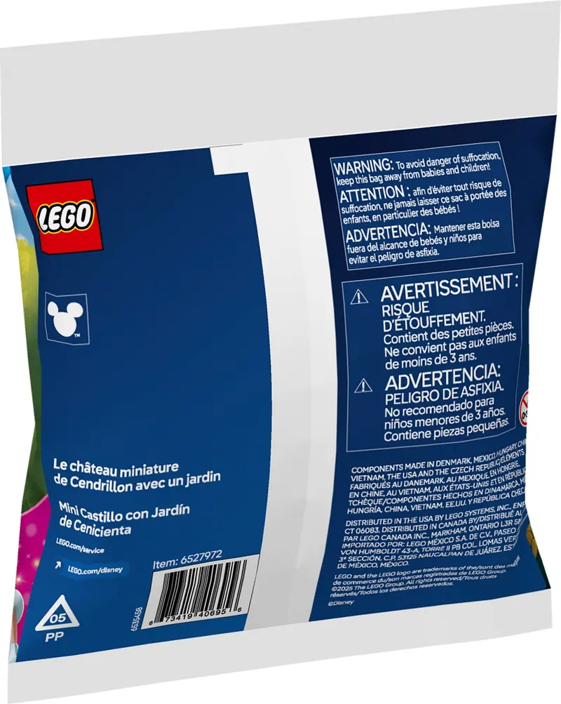 LEGO 30695 Miniaturowy zamek Kopciuszka z ogrodem zdjęcie 3