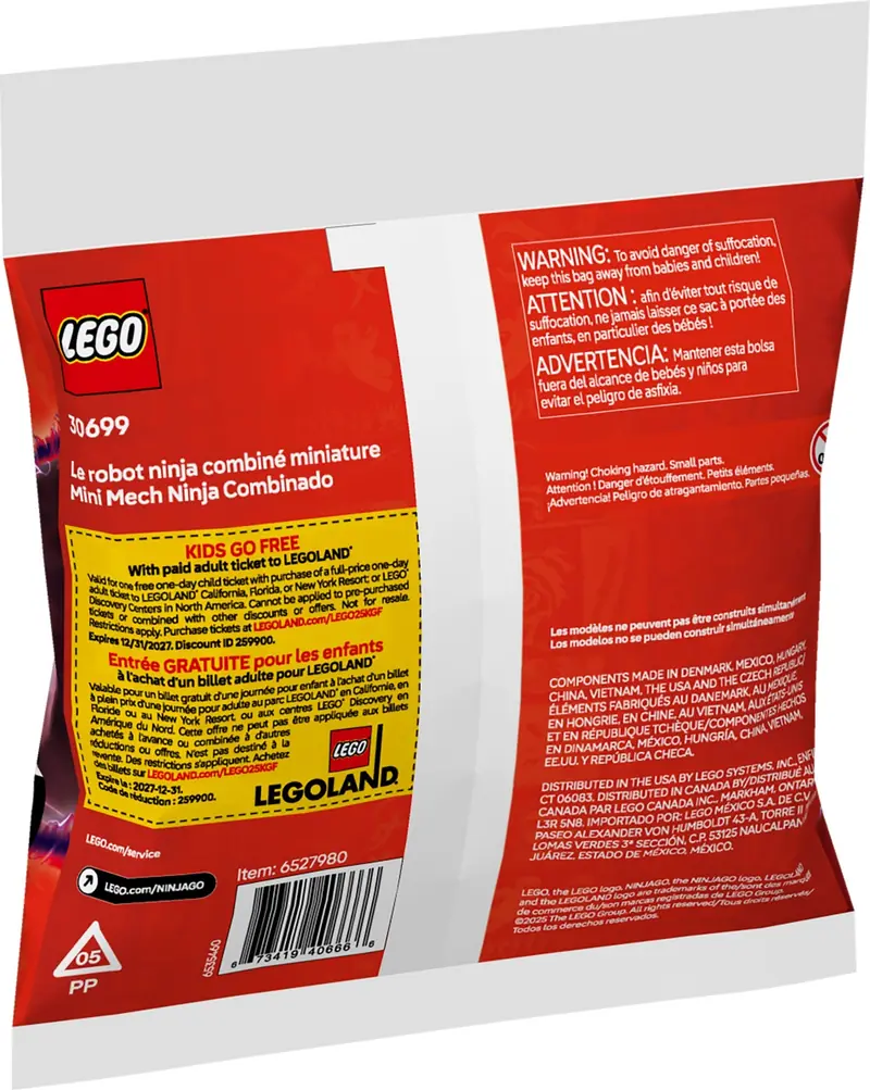 LEGO 30699 Wielofunkcyjny minimech ninja zdjęcie 3