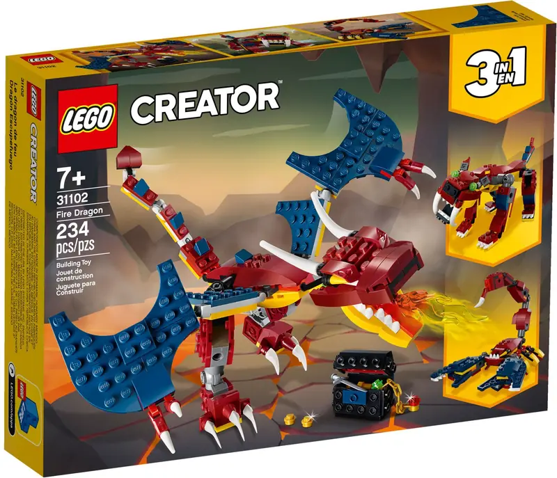 LEGO 31102 Smok ognia zdjęcie 2
