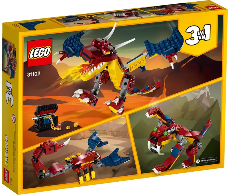 LEGO 31102 Smok ognia zdjęcie 5