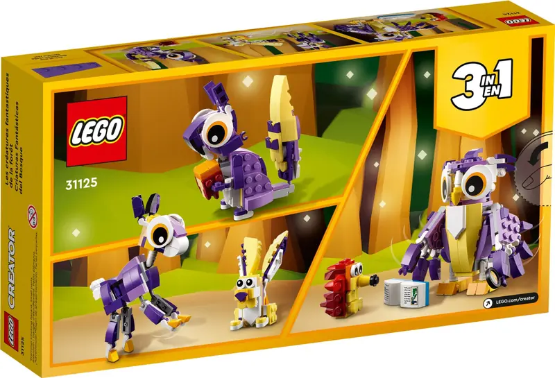 LEGO 31125 Fantastyczne leśne stworzenia zdjęcie 3