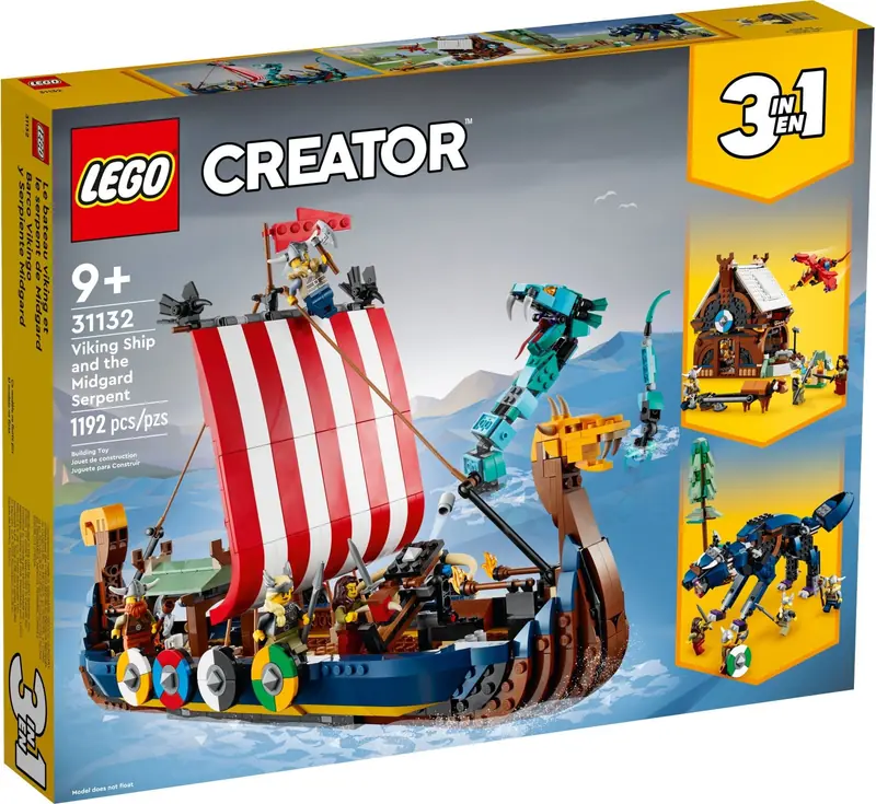 LEGO 31132 Statek wikingów i wąż z Midgardu zdjęcie 2