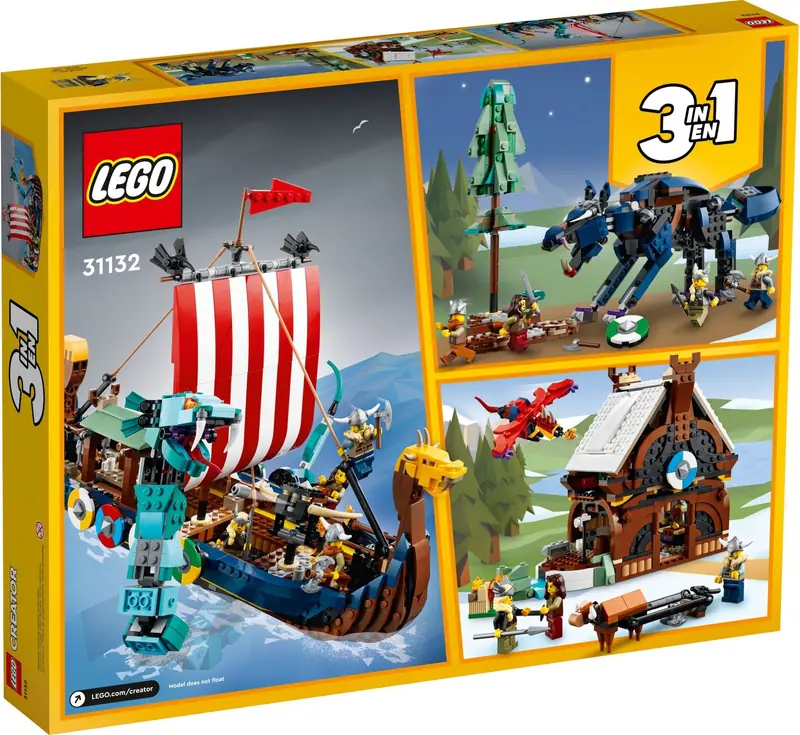 LEGO 31132 Statek wikingów i wąż z Midgardu zdjęcie 8