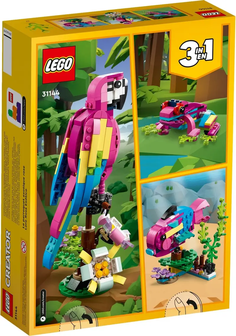 LEGO 31144 Egzotyczna różowa papuga zdjęcie 5