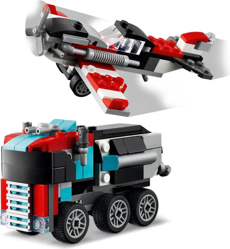 LEGO 31146 Ciężarówka z platformą i helikopterem zdjęcie 8