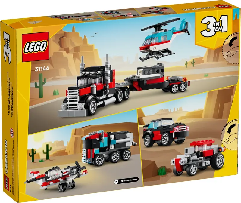LEGO 31146 Ciężarówka z platformą i helikopterem zdjęcie 5