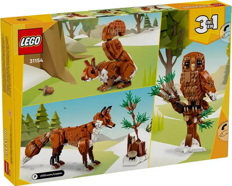 LEGO 31154 Leśne zwierzęta: Czerwony lis zdjęcie 2