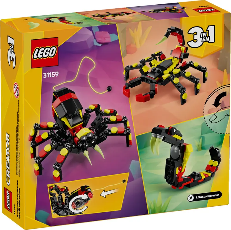 LEGO 31159 Dzikie zwierzęta: niezwykły pająk zdjęcie 7