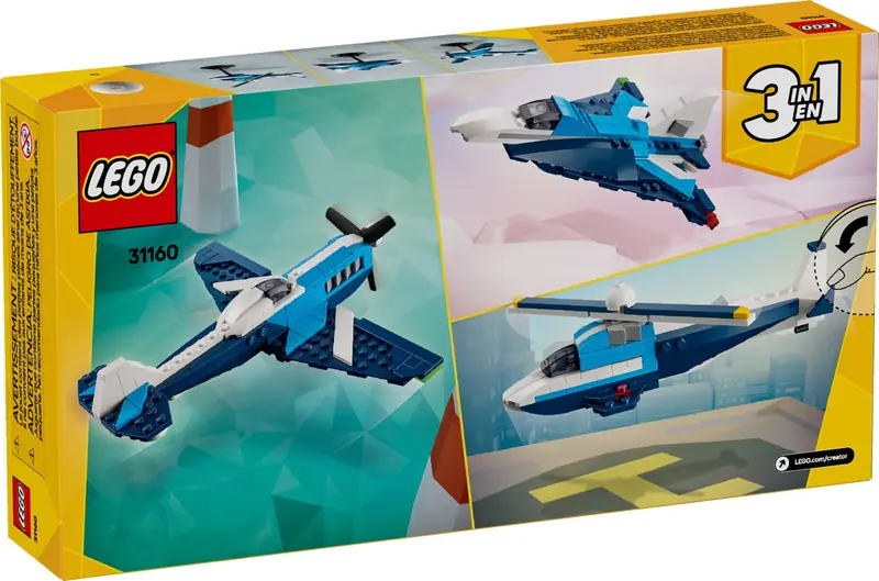 LEGO 31160 Statek powietrzny: samolot wyścigowy zdjęcie 2