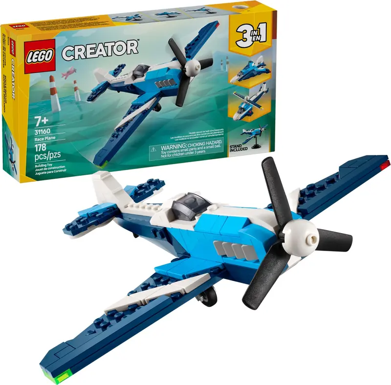 LEGO 31160 Statek powietrzny: samolot wyścigowy zdjęcie 3