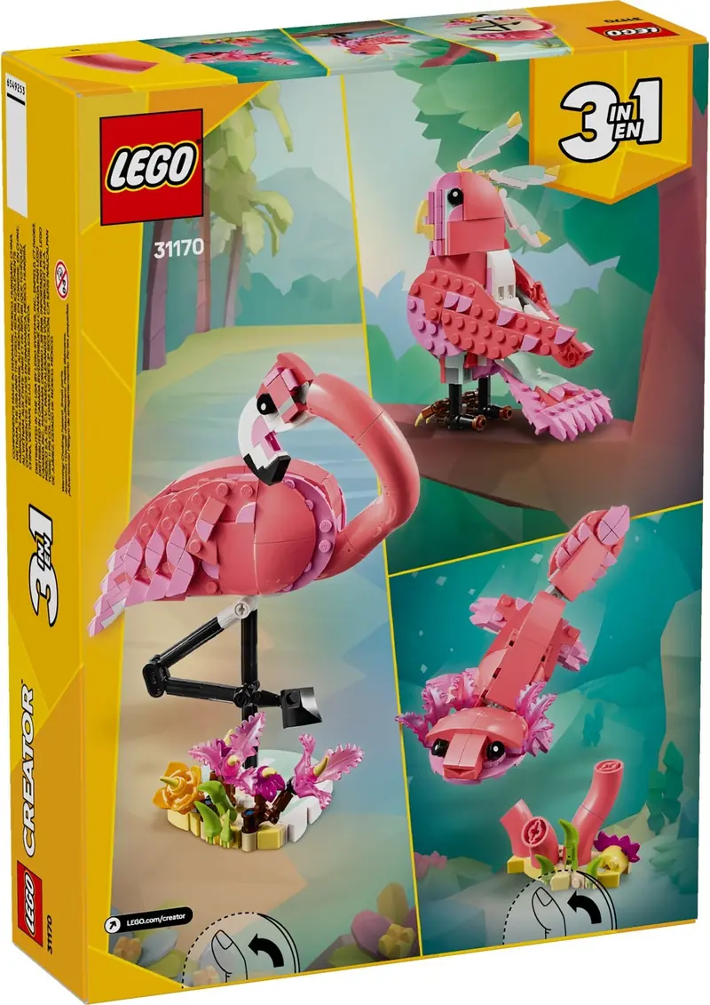 LEGO 31170 Dzikie zwierzęta: różowy flaming zdjęcie 2