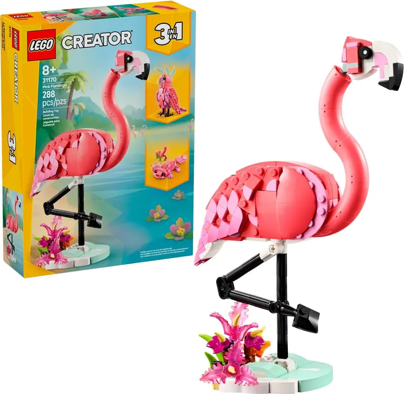 LEGO 31170 Dzikie zwierzęta: różowy flaming zdjęcie 3