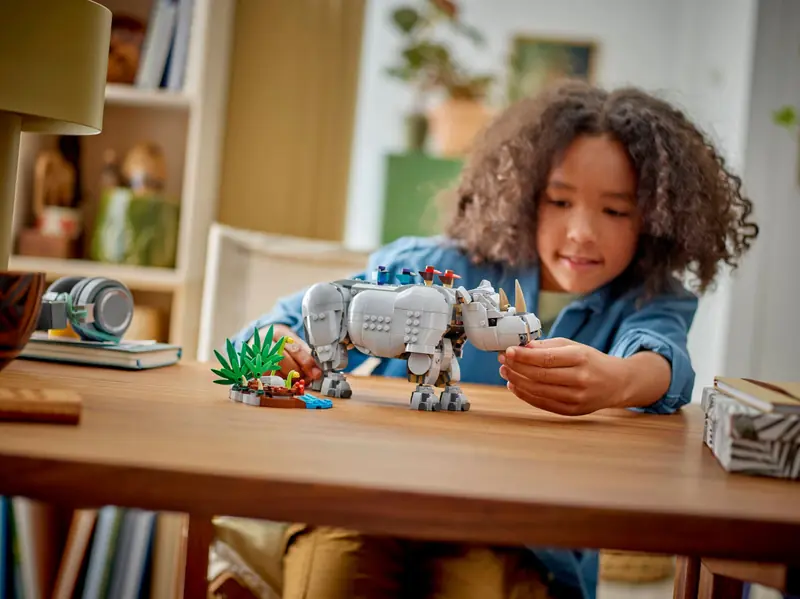LEGO 31171 Dzikie zwierzęta: dumny nosorożec z ptakami zdjęcie 10