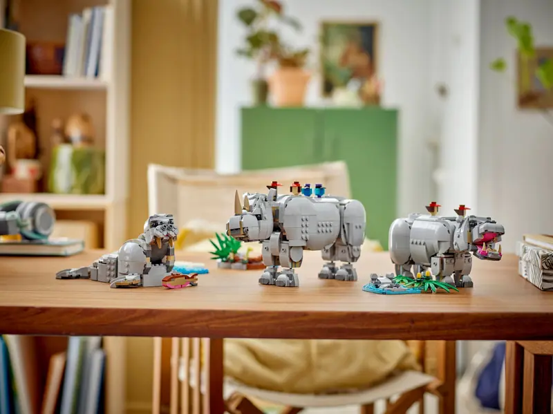 LEGO 31171 Dzikie zwierzęta: dumny nosorożec z ptakami zdjęcie 11