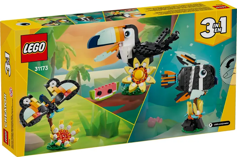 LEGO 31173 Dzikie zwierzęta: Tropikalny tukan zdjęcie 2
