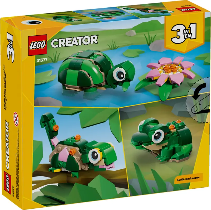 LEGO 31377 Żółw i kwiat lilii wodnej zdjęcie 2