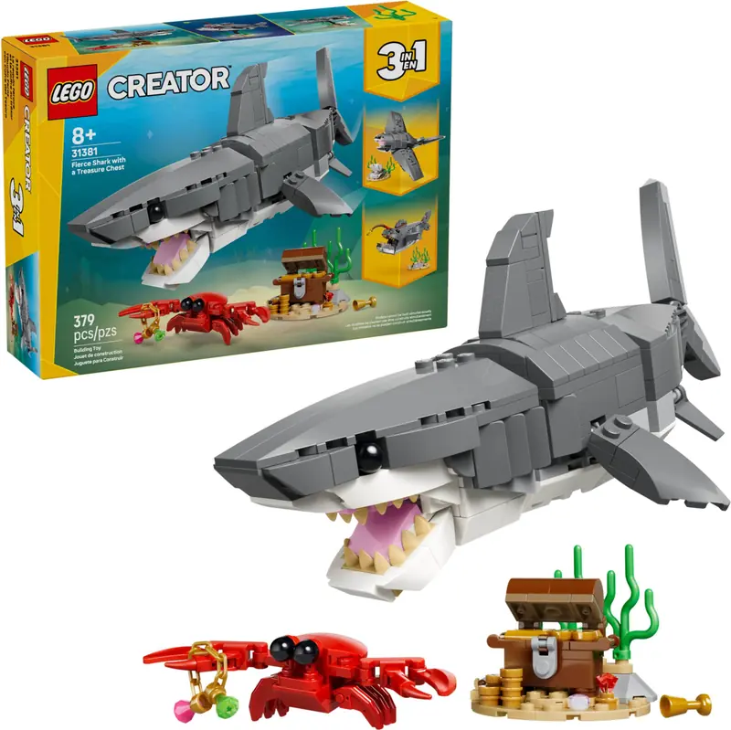 LEGO 31381 Groźny rekin i skrzynia ze skarbem zdjęcie 3