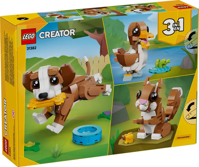 LEGO 31382 Urocze zwierzątka: psotny szczeniaczek zdjęcie 2