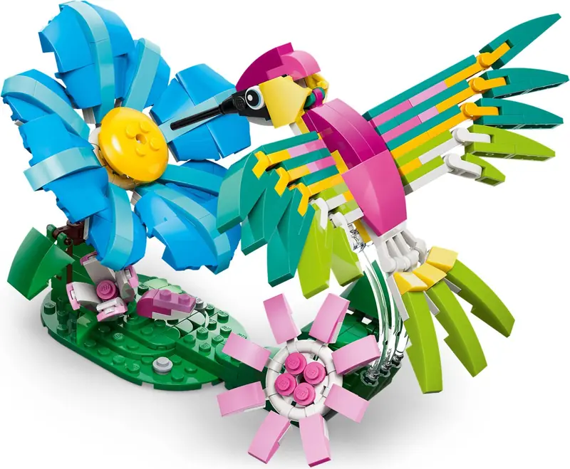LEGO 31384 Dzikie zwierzęta: kolorowy koliber zdjęcie 6
