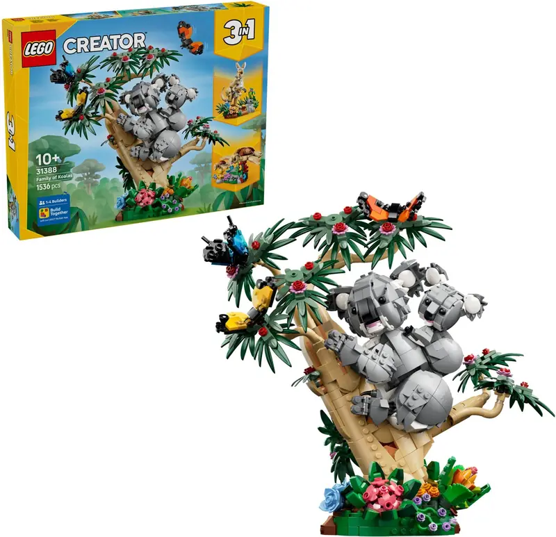 LEGO 31388 Dzikie zwierzęta: Rodzina koali zdjęcie 3