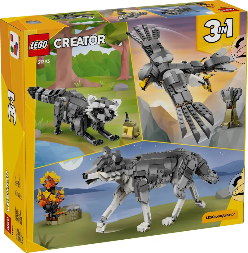 LEGO 31393 Leśne zwierzęta: Wilk szary zdjęcie 9