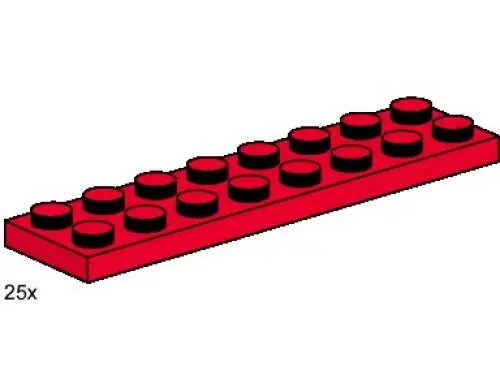 LEGO 3491 2 x 8 Red Plates