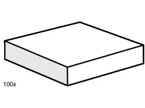LEGO 3493 2 x 2 White Smooth Tiles