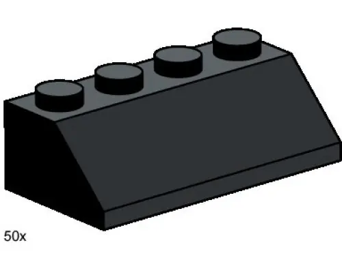 LEGO 3497 2 x 4 Roof Tile Black