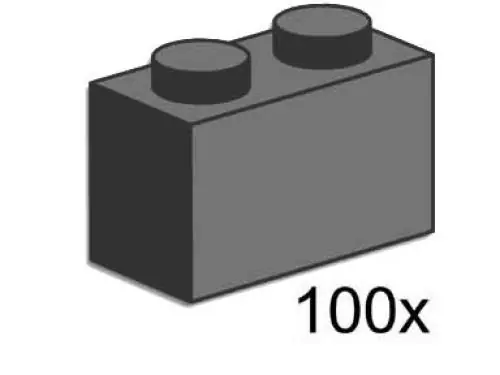 LEGO 3726 1 x 2 Brick Dark Gray