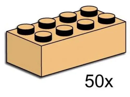 LEGO 3730 2 x 4 Tan Bricks