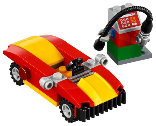 LEGO 40277 Samochód i stacja benzynowa
