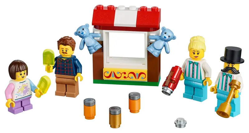 LEGO 40373 Zestaw akcesoriów i minifigurek z lunaparku LEGO®