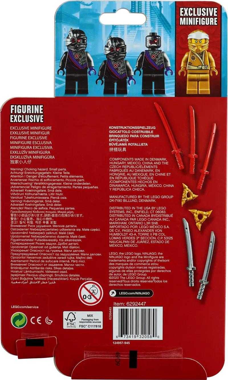 LEGO 40374 Zestaw akcesoriów i minifigurek ze złotym Zane'em zdjęcie 4