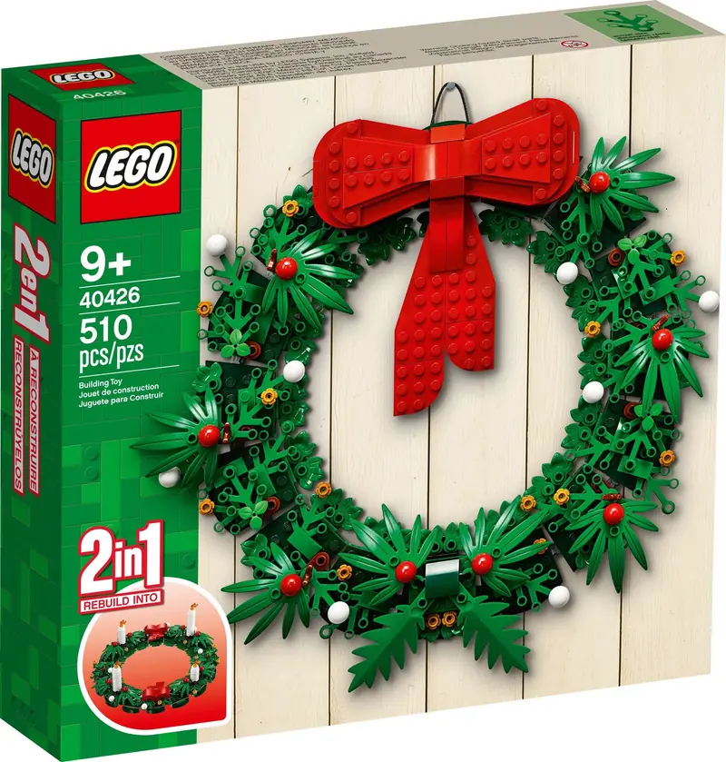 LEGO 40426 Bożonarodzeniowy wieniec 2 w 1 zdjęcie 2