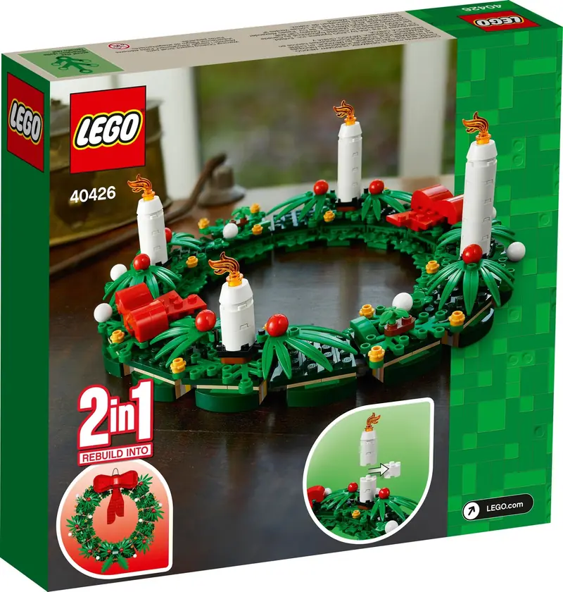 LEGO 40426 Bożonarodzeniowy wieniec 2 w 1 zdjęcie 3