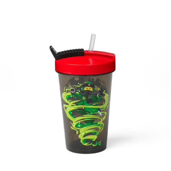 LEGO 40441733 Ninjago Tumbler with Straw (Red Lid)