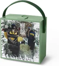 LEGO 40511741 Ninjago Lunch Box with Handle - Sand Green