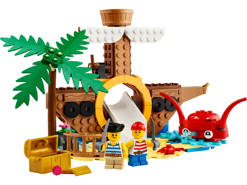 LEGO 40589 Plac zabaw ze statkiem pirackim