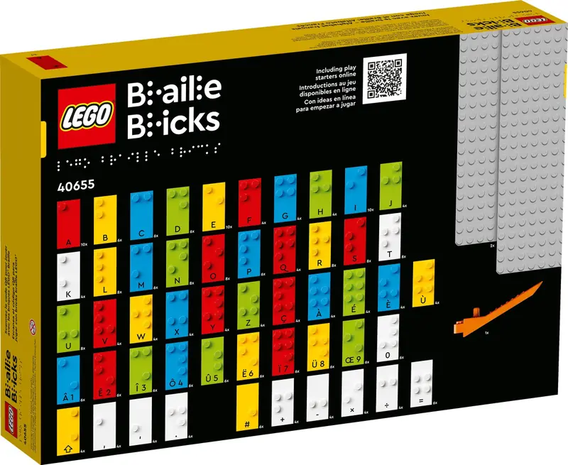 LEGO 40655 Zabawa z alfabetem Braille’a - francuski zdjęcie 2