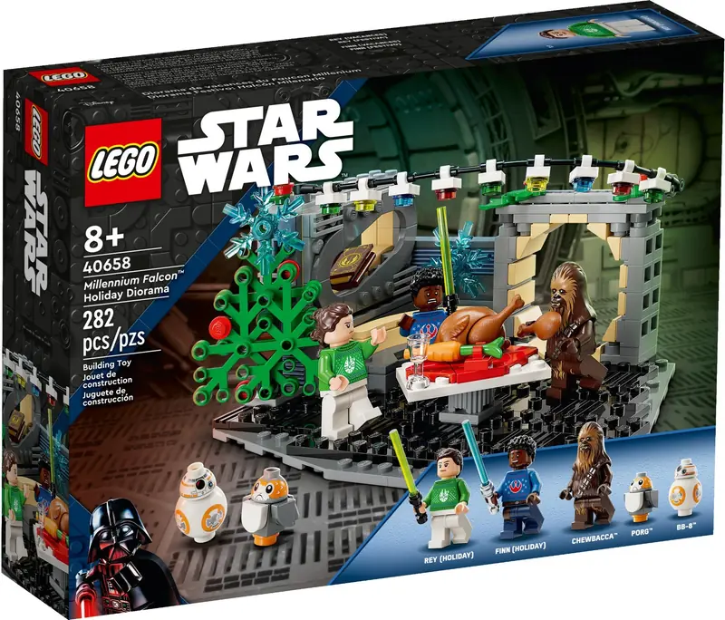 LEGO 40658 Świąteczna diorama z Sokołem Millennium zdjęcie 2