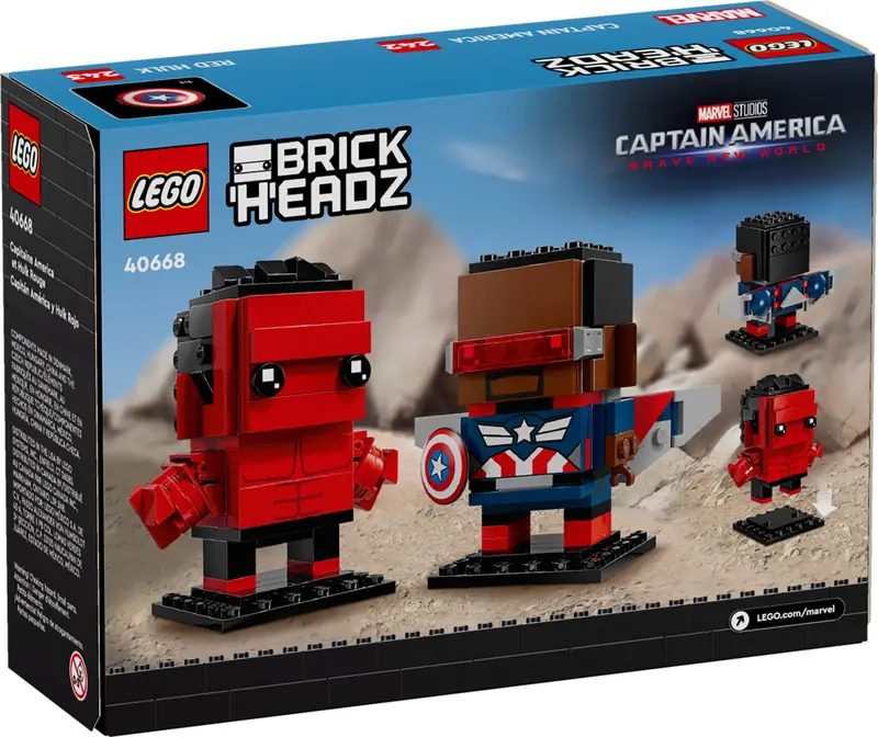 LEGO 40668 Figurki Kapitana Ameryki i Czerwonego Hulka zdjęcie 2
