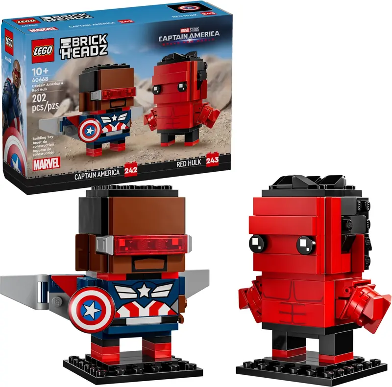 LEGO 40668 Figurki Kapitana Ameryki i Czerwonego Hulka zdjęcie 3
