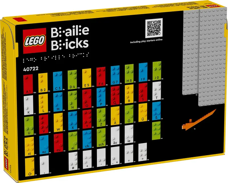 LEGO 40722 Zabawa z alfabetem Braille’a - niemiecki zdjęcie 3