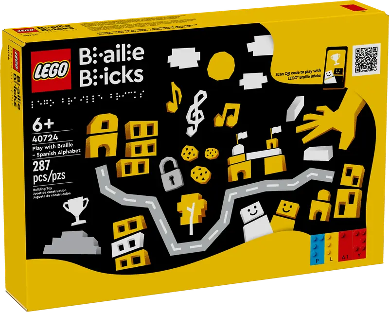 LEGO 40724 Zabawa z alfabetem Braille’a — hiszpański