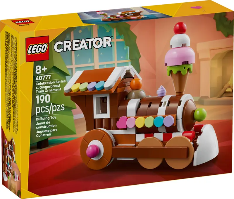 LEGO 40777 Seria okolicznościowa: Ozdoba z piernikowym pociągiem zdjęcie 2