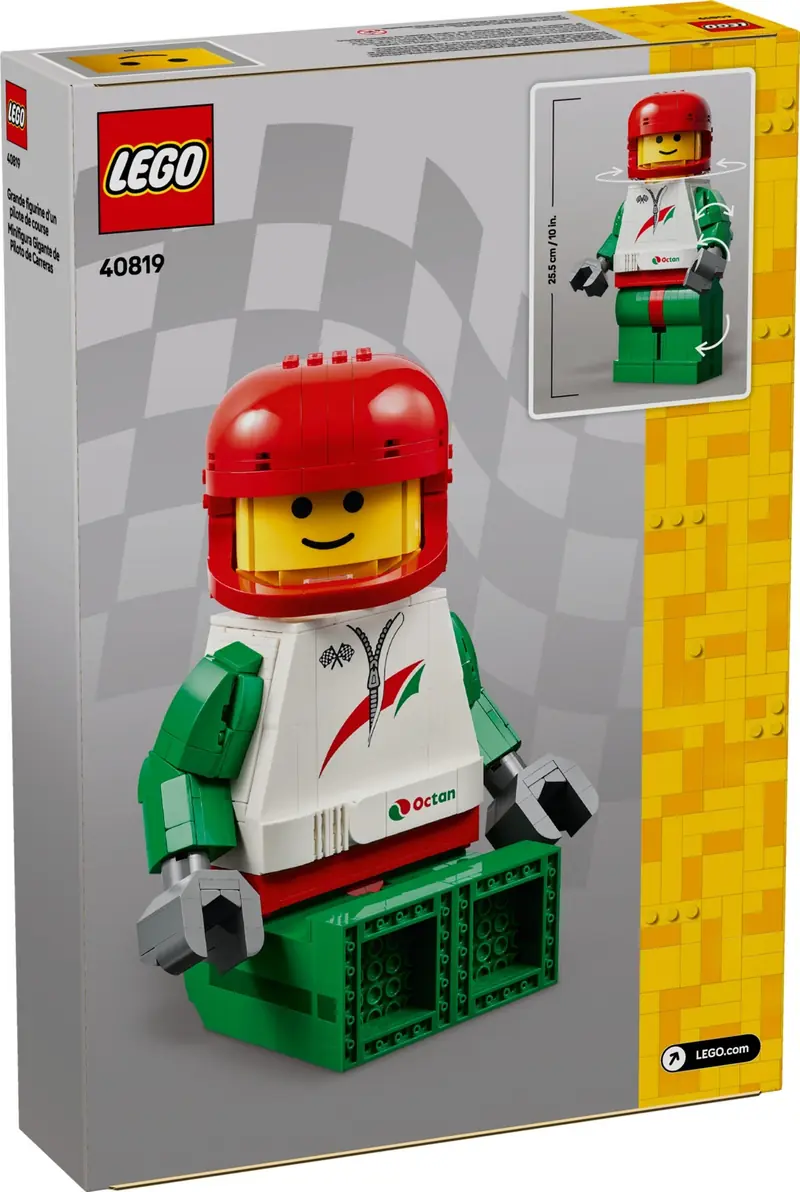LEGO 40819 Duża minifigurka kierowcy wyścigowego zdjęcie 2